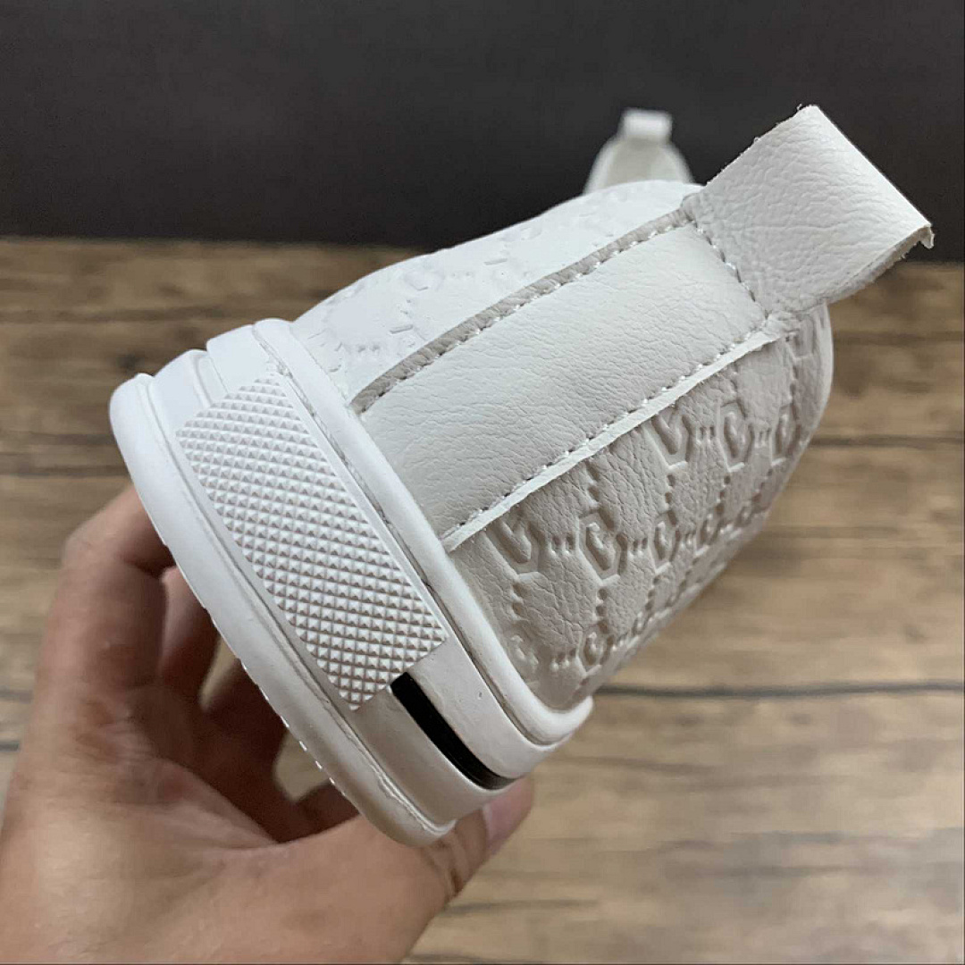 Gucci [GU*CCI ACE EMBROIDERED LOW-TOP SNEAKER WHITE/WHITE/GREEN-BLACK]-[MAN:38-44] - Image 5