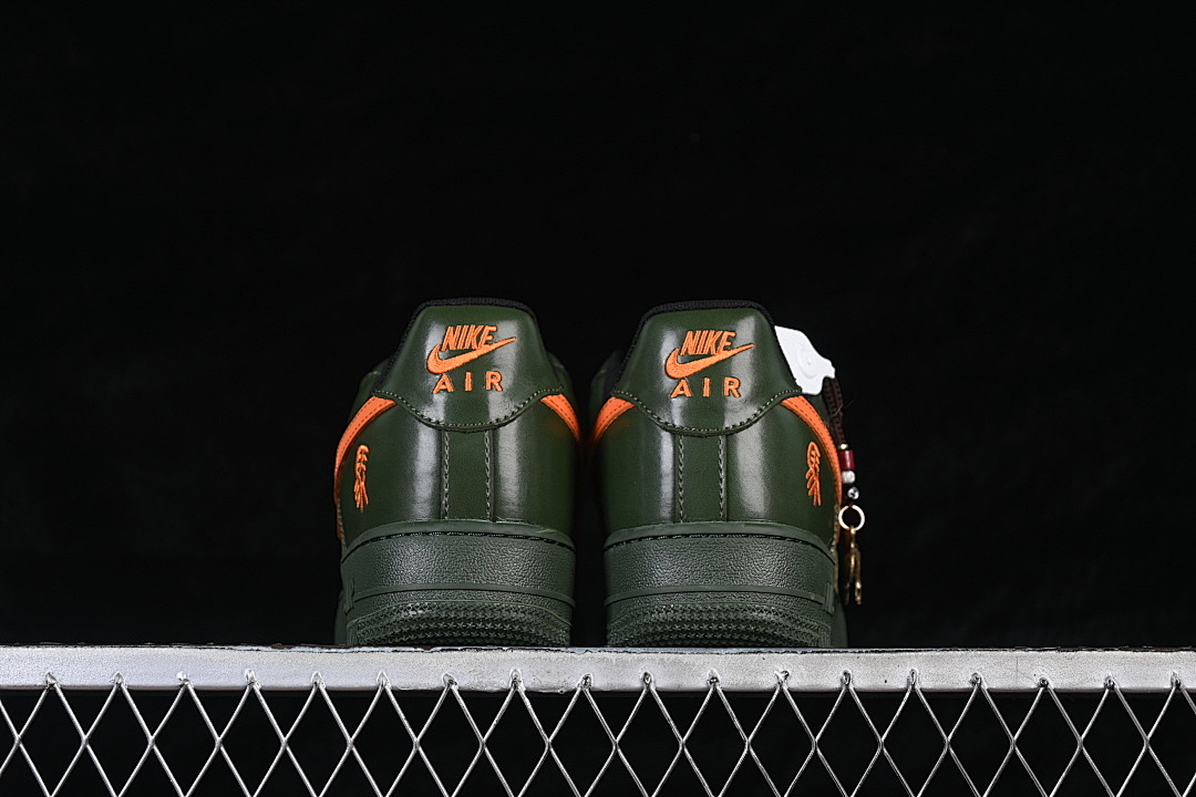 Nike [XY9025-010]-[AIR FORCE 1 07 LOW GREEN/ORANGE]-[WOMAN:36-39]-[MAN:40-45] - Image 14