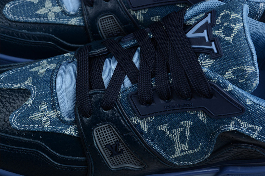 Louis Vuitton [L*V TRAIL SNEAKERS BLACK/BLACK/NAVY BLUE]-[MAN:38-45] - Image 8