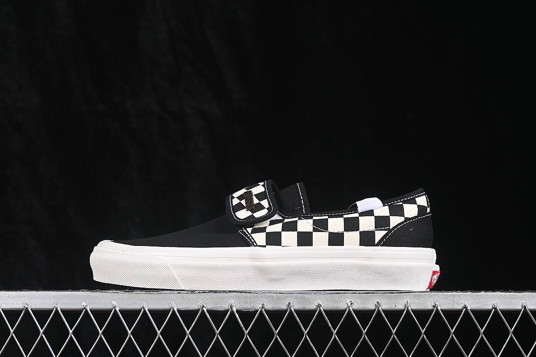 Unbranded [VN0A3J9FPZT]-[SLIP ON CLASSIC CHECKERBOARD CASUAL SNEAKERS BLACK/WHITE]-[WOMAN:35-39]-[MAN:40, photo 1