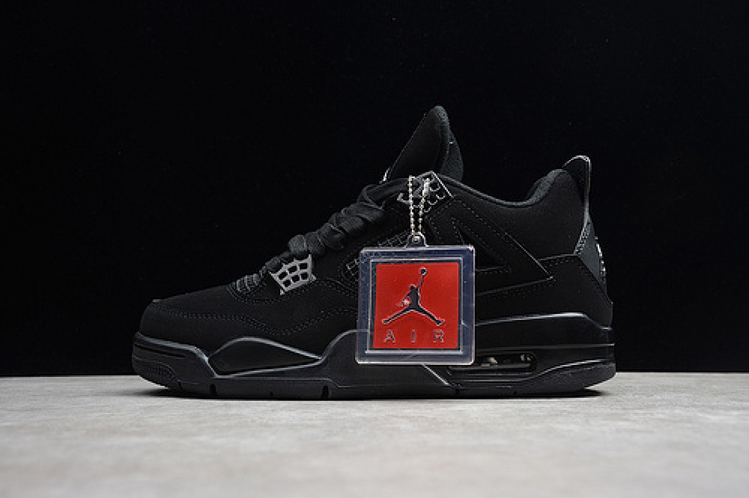 Jordan [308497-002]-[AIR JORDAN 4 RETRO BLACK/BLACK-LT GRAPHITE]-[MAN:40-48]-[OG00156], photo 1