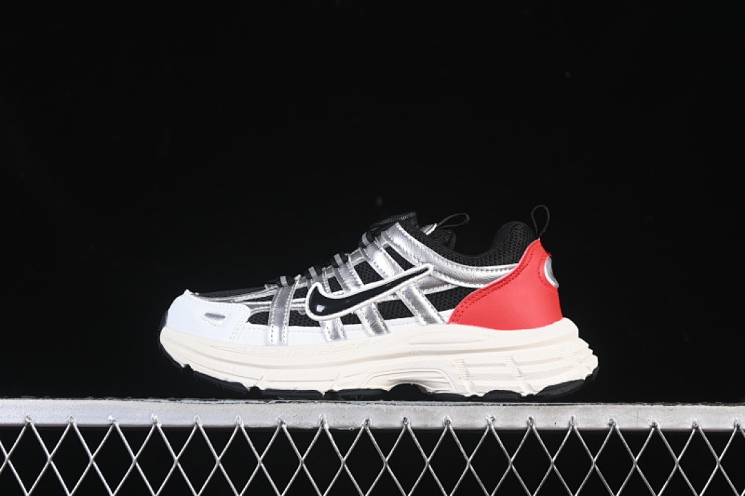 Nike [P-6000 WHITE/SILVER/RED/BLACK]-[KID:27-34]-[WOMAN:35], photo 1