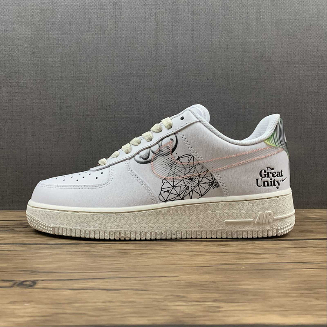 Nike [DM5447-111]-[AIR FORCE 1 LOW THE GREAT UNITY WHITE/WHITE/GREEN/PINK]-[WOMAN:36-39]-[MAN:40-45], photo 1