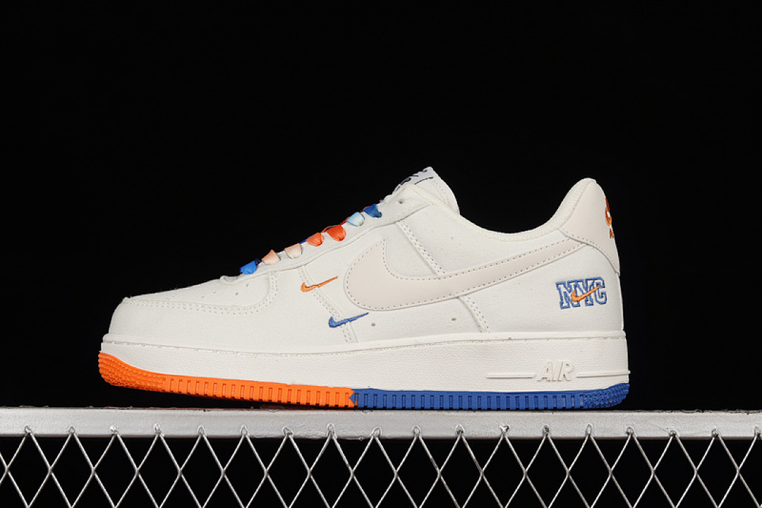 Nike [NA2022-003]-[AIR FORCE 1 LOW 07 BEIGE/BLUE/ORANGE]-[WOMAN:36-39]-[MAN:40-45], photo 1