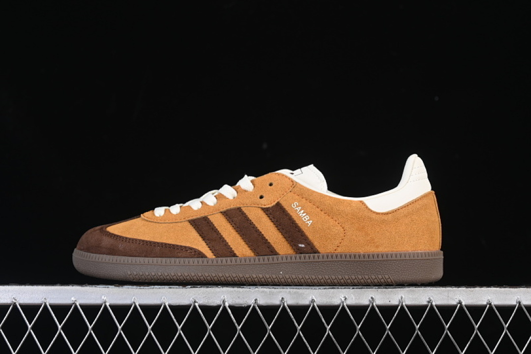 Adidas Adidas SAMBA CLOVER CASUAL BOARD SHOES KHAKI/COFFEE/WHITE · JI3288, photo 1