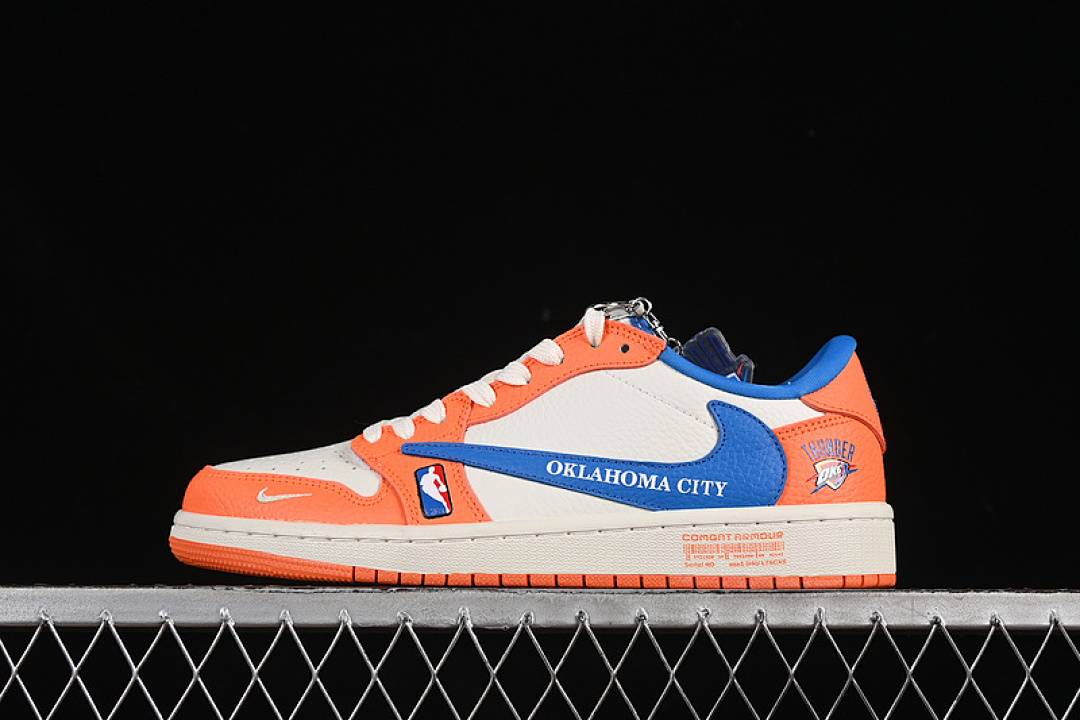Jordan [SC9207-032]-[TRAVIS SCOTT X FRAGMENT DESIGN AIR JORDAN 1 LOW OG SP WHITE/ORANGE/BLUE][36-45], photo 1