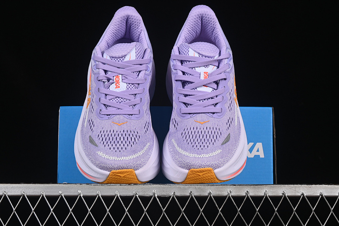 On Running [1162012 AGH]-[HOKA ONE BONDI 9 WHITE/PURPLE/ORANGE]-[WOMAN:36-41] - Image 13