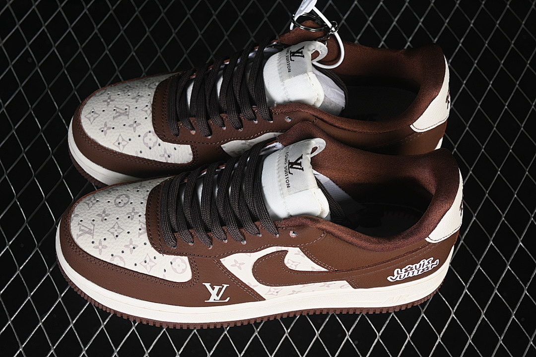 Nike [DF0188-127]-[AIR FORCE 1 07 LOW CASUAL SNEAKERS WHITE/BROWN]-[WOMAN:36-39]-[MAN:40-45] - Image 11