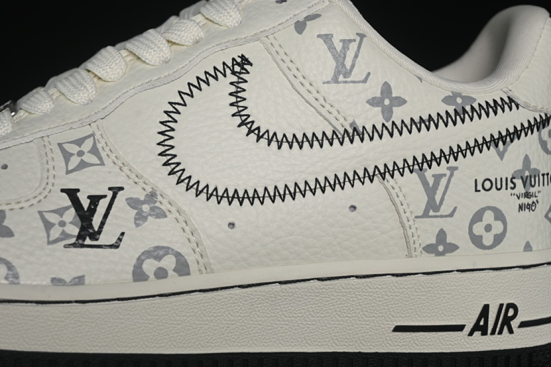 Nike [SC0601-557]-[AIR FORCE 1 07 LOW LV OFF WHITE/BLACK]-[WOMAN:36-39]-[MAN:40-45] - Image 8