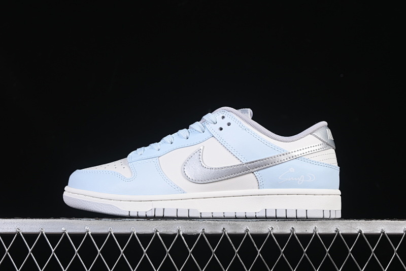 Nike SB DUNK LOW LOW-TOP CASUAL SNEAKERS BLUE/WHITE · GG0508-036, photo 1