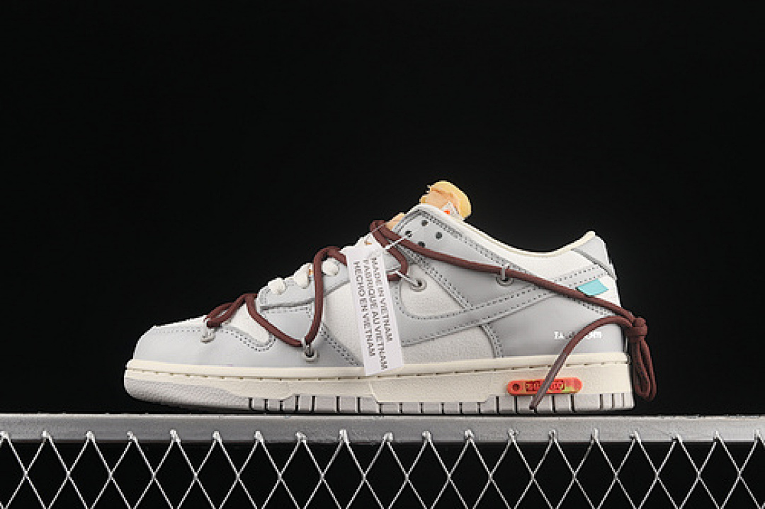 Unbranded [DM1602-102]-[OW X SB DUNK LOW LOT 46 OF 50 SAIL/NEUTRAL GREY/BROWN]-[UNSIEX:36-47.5], photo 1