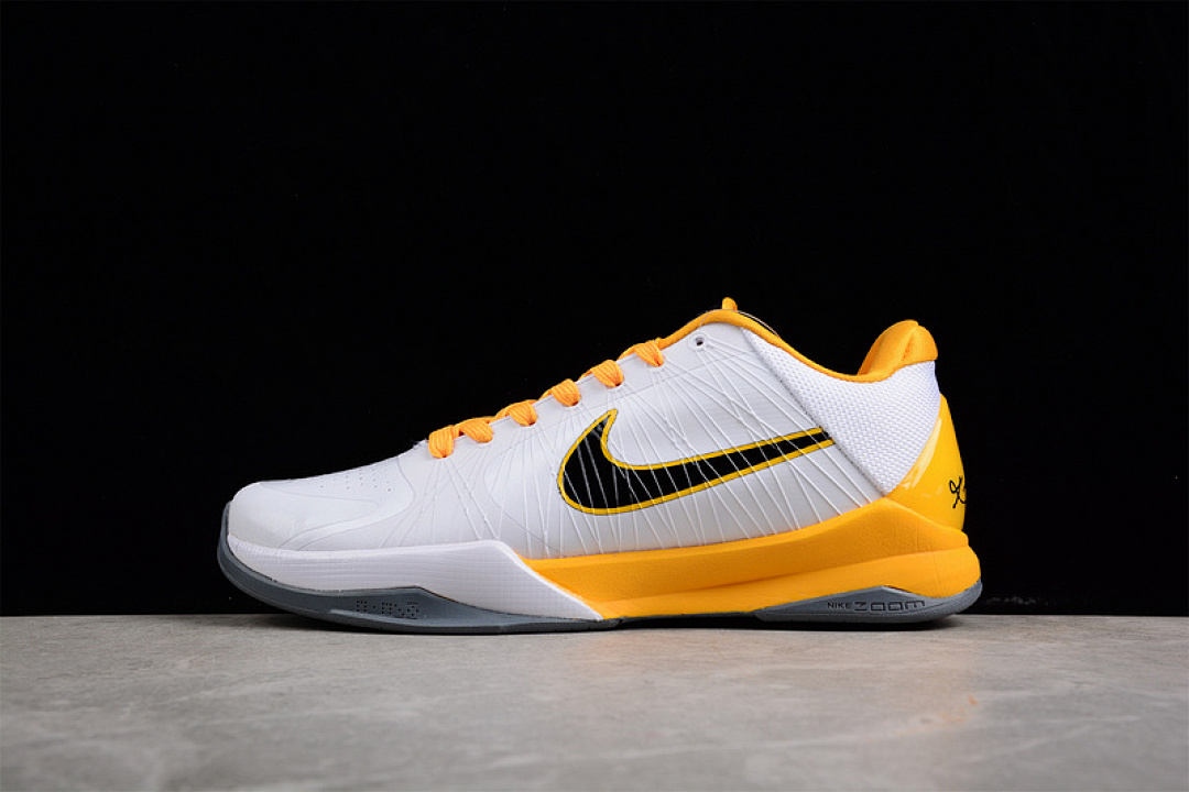 Nike Nike ZOOM KOBE 5 CHAOS SUMMITE WHITE/BLACK/YELLOW · 386430-104, photo 1