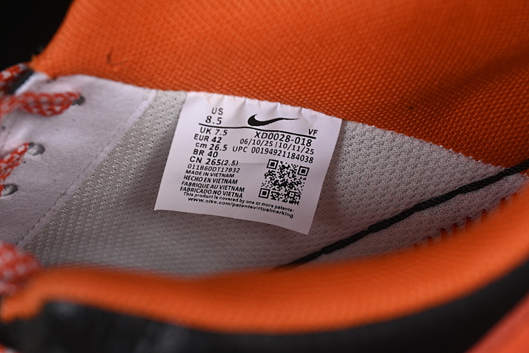 Nike [XD0028-018]-[AIR FORCE 1 07 LOW CASUAL SNEAKERS WHITE/BLACK/ORANGE]-[WOMAN:36-39]-[MAN:40-45] - Image 6