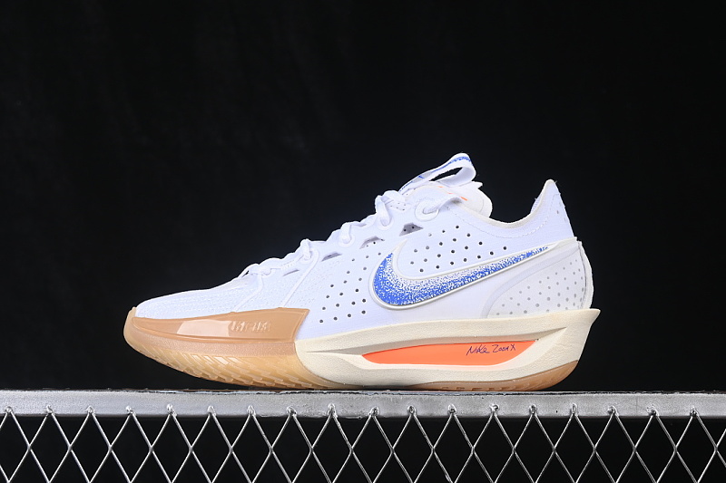AIR ZOOM G.T.CUT 3 EP BASKETBALL SHOES WHITE/BLUE · HJ8205-100, photo 1