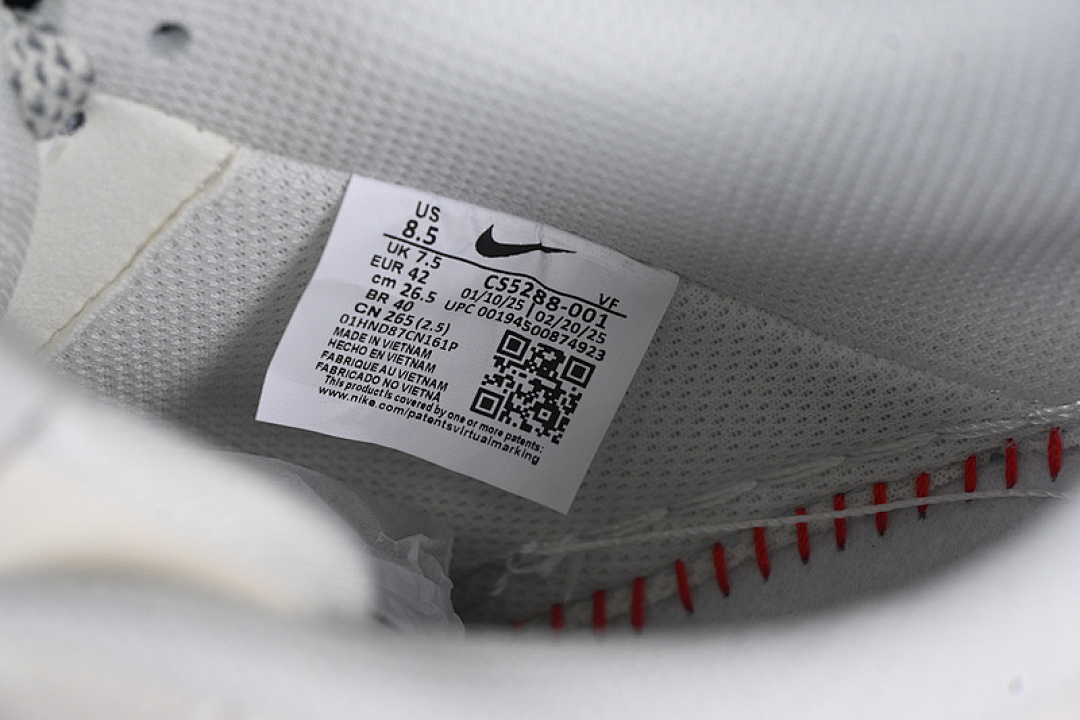 Nike [CS5288-001]-[AIR FORCE 1 07 LOW CDG WHITE/GREY]-[WOMAN:36-39]-[MAN:40-45] - Image 6