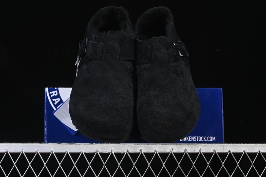 Birkenstock [BIRKENSTOCK AUTUMN AND WINTER FLEECE COLLECTION BLACK/INKINESS]-[WOMAN:35-39]-[MAN:40-45] - Image 10
