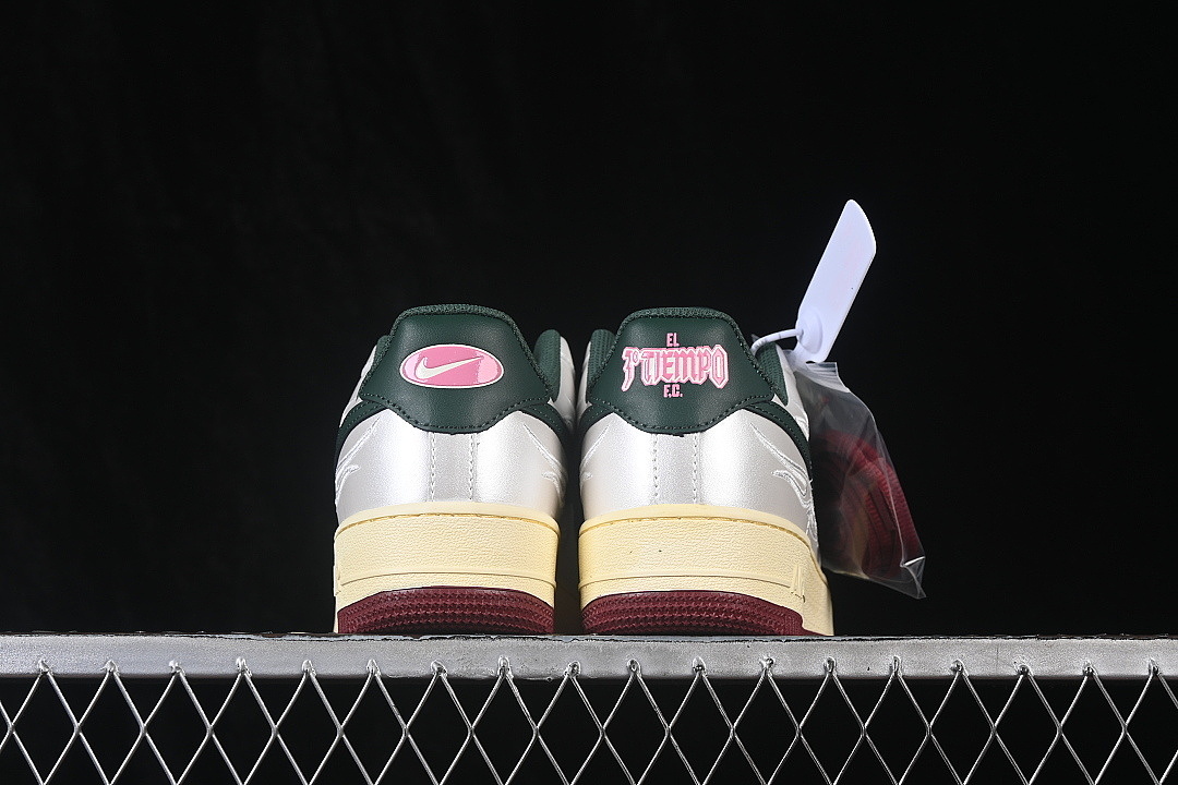 Nike [IR5896-030]-[AIR FORCE 1 07 LOW CASUAL SNEAKERS SILVER/GREEN]-[WOMAN:36-39]-[MAN:40-45] - Image 14