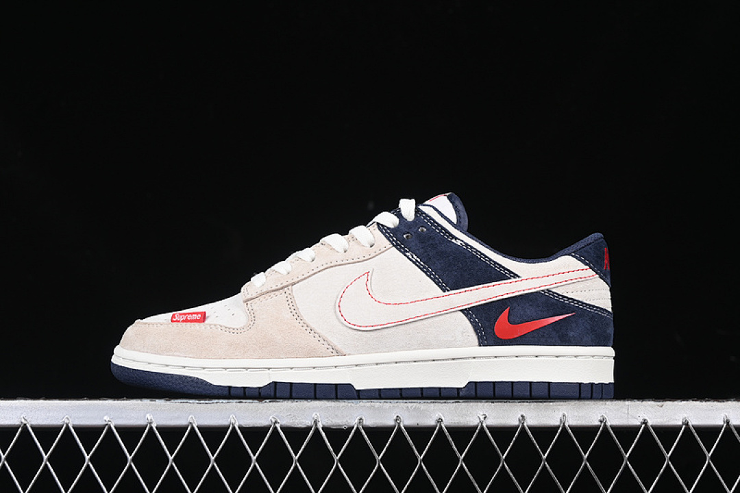 Supreme [DJ2024-045]-[SB DUNK LOW SUPREME WHITE/BLUE/RED/BEIGE]-[WOMAN:36-39]-[MAN:40-45], photo 1
