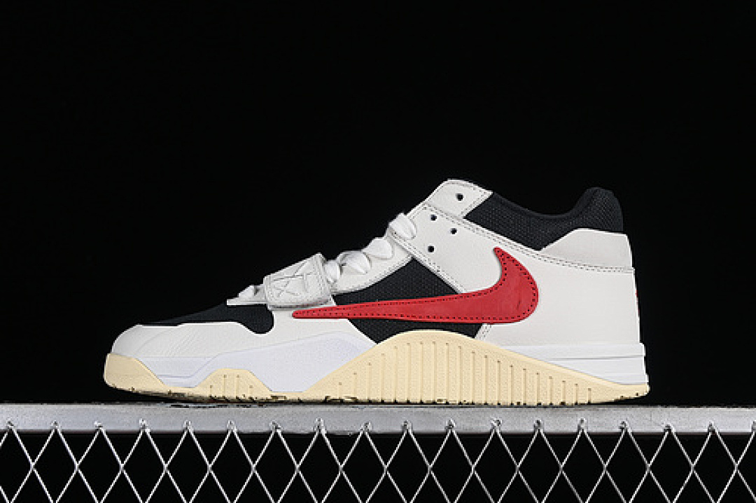 Jordan [FZ8117-101]-[TRAVIS SCOTT X AIR JORDAN JUMPMAN JACK TR SAIL/UNIVERSITY RED-BLACK-MUSLIN], photo 1
