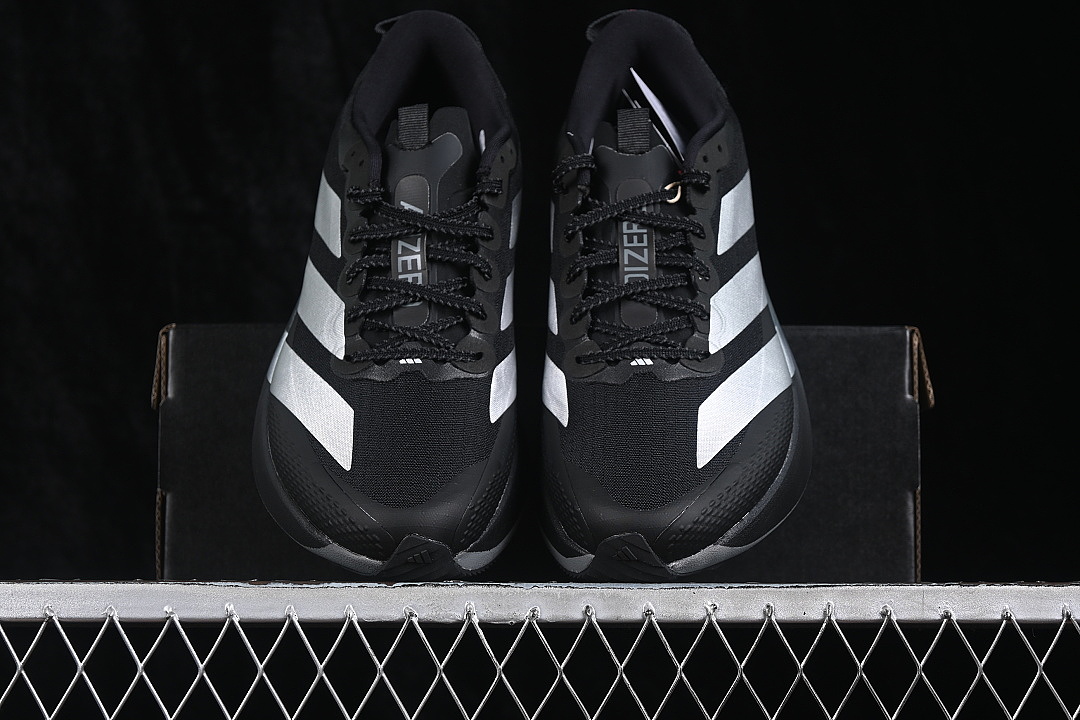 Adidas [KK0313]-[ADIZERO EVO SL RUNNING SHOES BLACK/SILVER/GREY]-[WOMAN:36-39]-[MAN:40-45] - Image 13