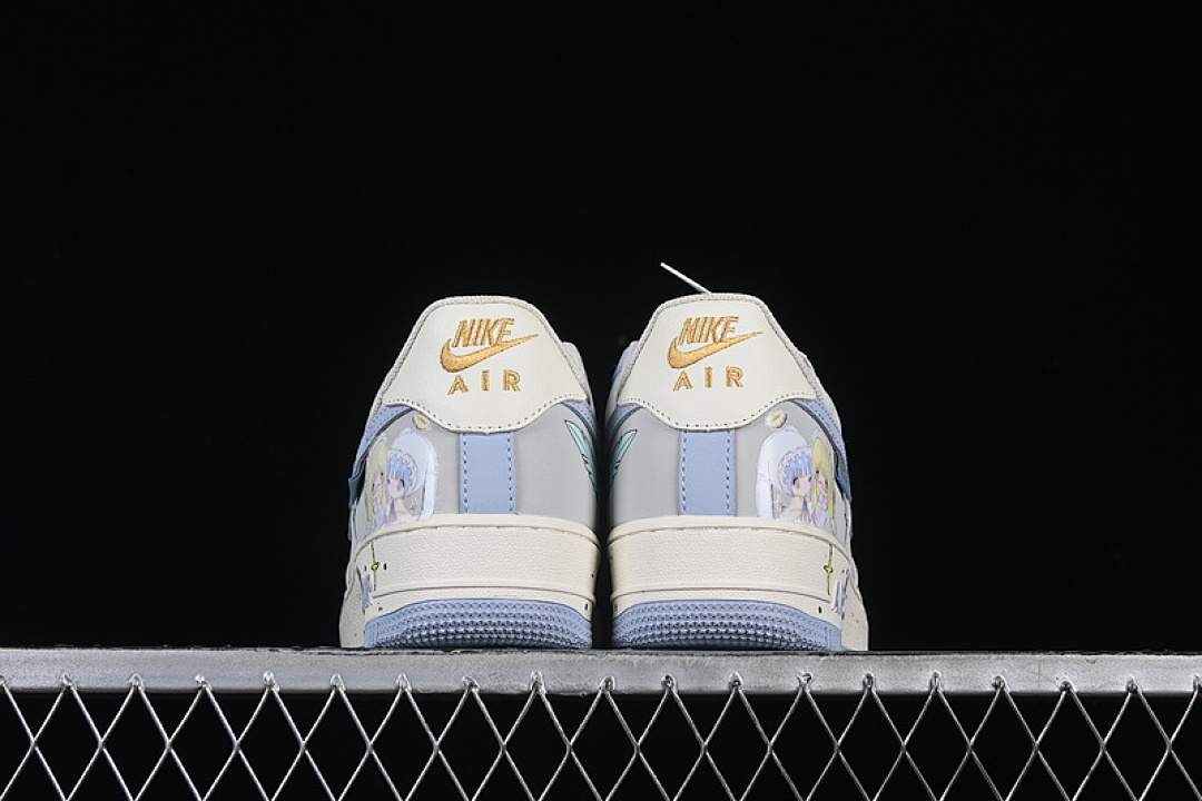 Nike [DB3301-711]-[AIR FORCE 1 07 LOW CHERUB WHITE/GREY/BLUE/GOLD]-[WOMAN:36-39]-[MAN:40-45] - Image 14