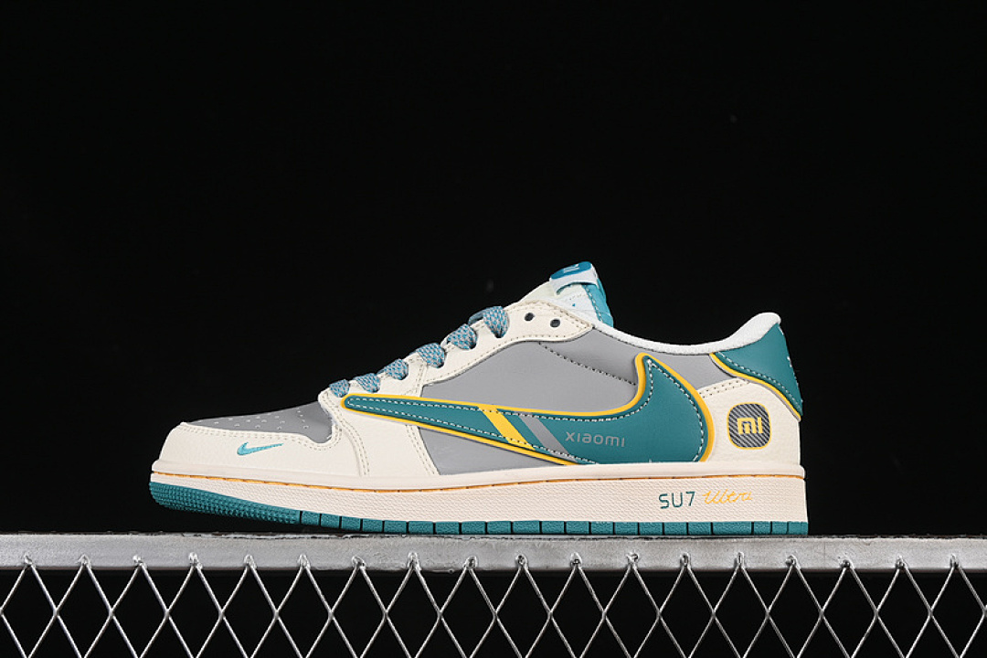 Jordan [XX3168-163]-[TRAVIS SCOTT X FRAGMENT DESIGN AIR JORDAN 1 LOW OG SP WHITE/GREY/GREEN/BLUE], photo 1