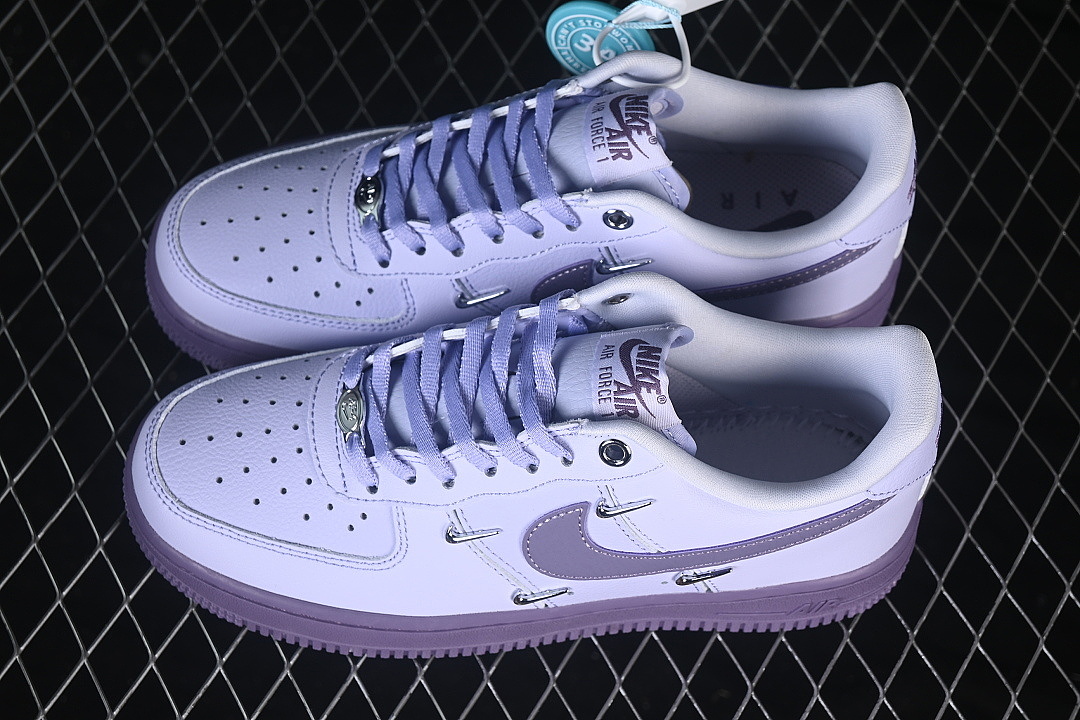 Nike [IX5253-555]-[AIR FORCE 1 07 LOW CASUAL SNEAKERS PURPLE/PURPLE]-[WOMAN:35.5-39]-[MAN:40-45] - Image 11