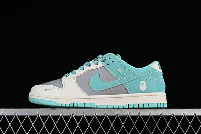 Bape Nike SB DUNK LOW BAPE WHITE/GREY/GREEN · BB8969-003, photo 1