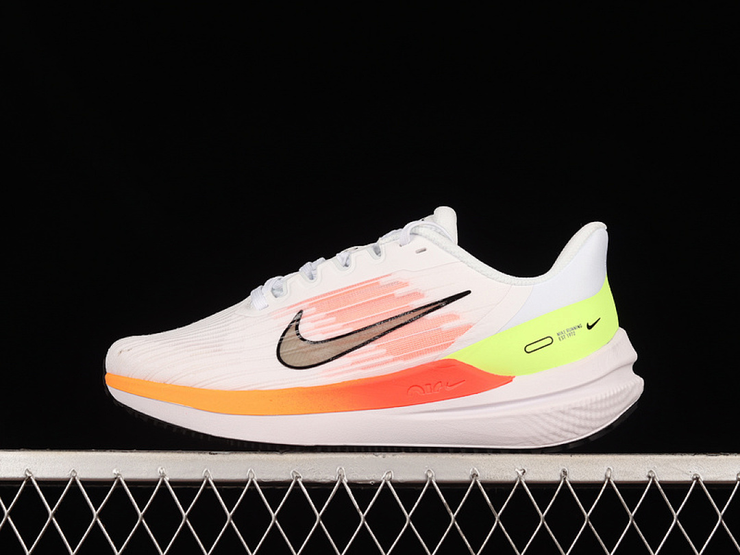 Unbranded [DD6203-100]-[ZOOM WINFLO 9 WHITE/ORANGE/BLACK-FLUORESCENT GREEN]-[MAN:39-45], photo 1