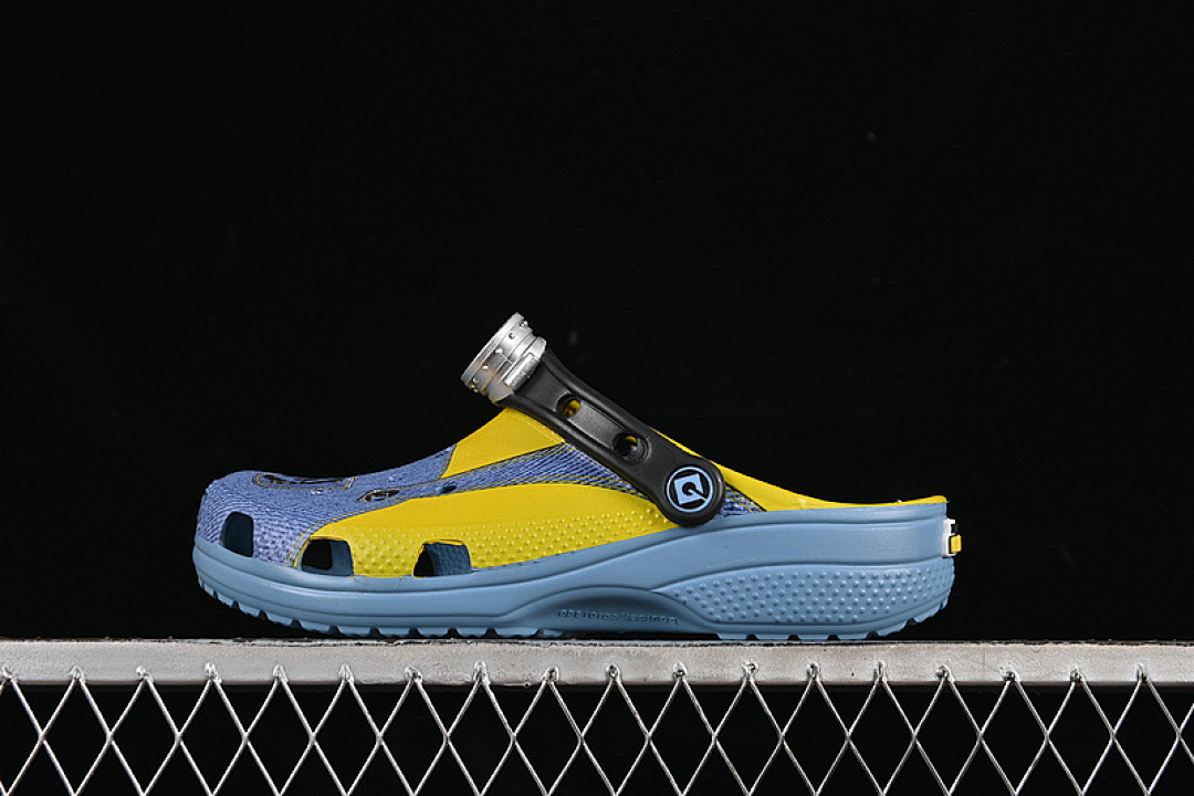 Crocs Crocs [ SUMMER CLASSIC DUAL-PURPOSE BEACH HOLE SHOES BLUE/YELLOW]-[WOMAN:36-39]-[MAN:40-47], photo 1