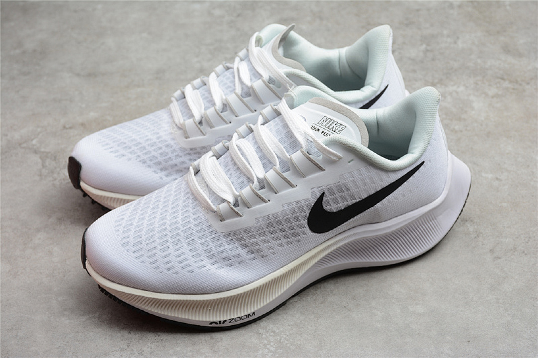 Nike [BQ9646-100]-[AIR ZOOM PEGASUS 37 WHITE/PURE PLATINUM/BLACK]-[WOMAN:36-39]-[MAN:40-45] - Image 14