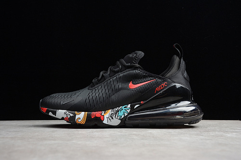 Nike AIR MAX 270 SHOES BLACK/WHITE/RED · AO8050-009, photo 1