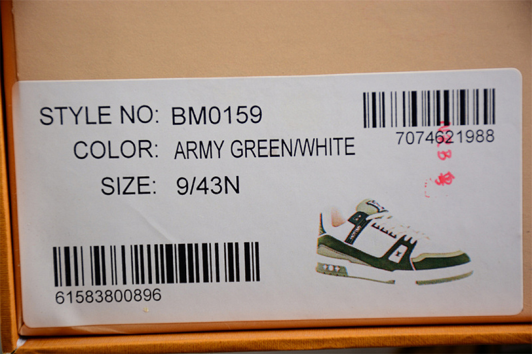 Louis Vuitton [LOUIS VUITTON TRAINER SNEAKER LOW L*V WHITE/GREEN]-[WOMAN:35-39]-[MAN:40-45] - Image 4