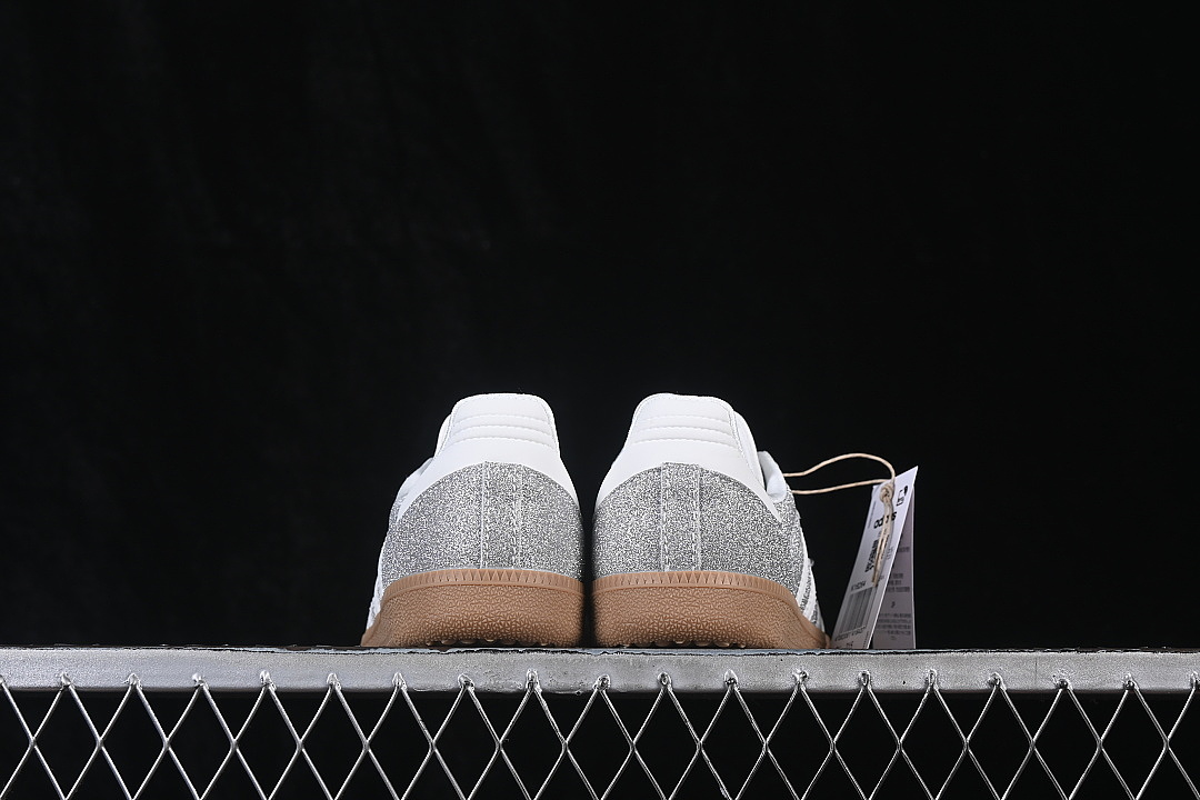 Unbranded [KI6264]-[SAMBA OG CLOVER CASUAL BOARD SHOES SILVER/ARGENTOUS]-[WOMAN:35-39]-[MAN:40-45] - Image 14
