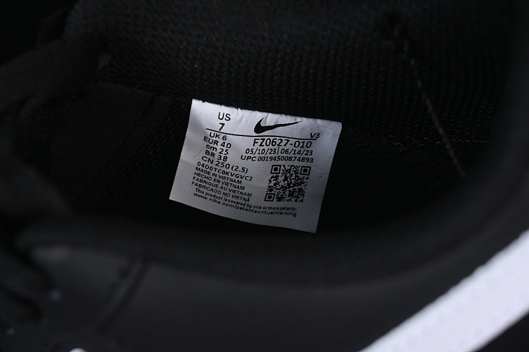 Nike [FZ0627-010]-[AIR FORCE 1 LOW 07 BLACK/WHITE]-[WOMAN:36-39]-[MAN:40-46] - Image 6