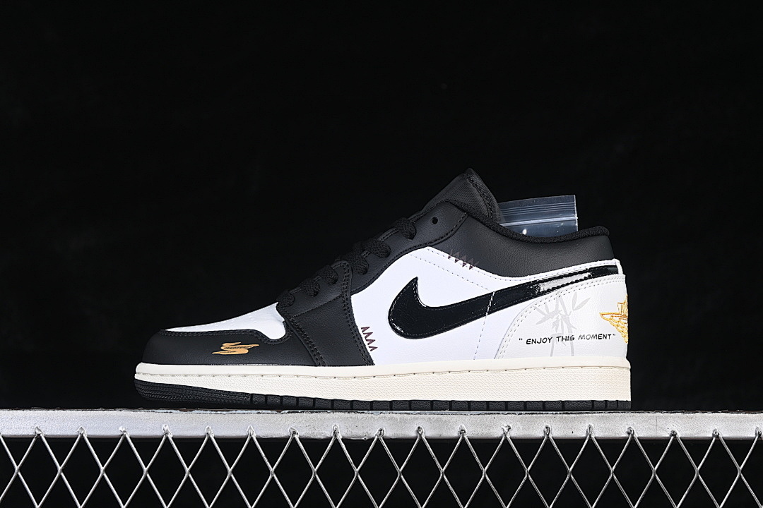 Jordan AIR Jordan 1 LOW LOW-TOP CASUAL SNEAKERS BLACK/WHITE · 553558-040, photo 1