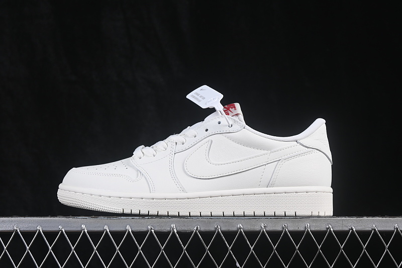 AIR Jordan 1 RETRO BASKETBALL SHOES WHITE/PURE WHITE · HQ6998-100, photo 1