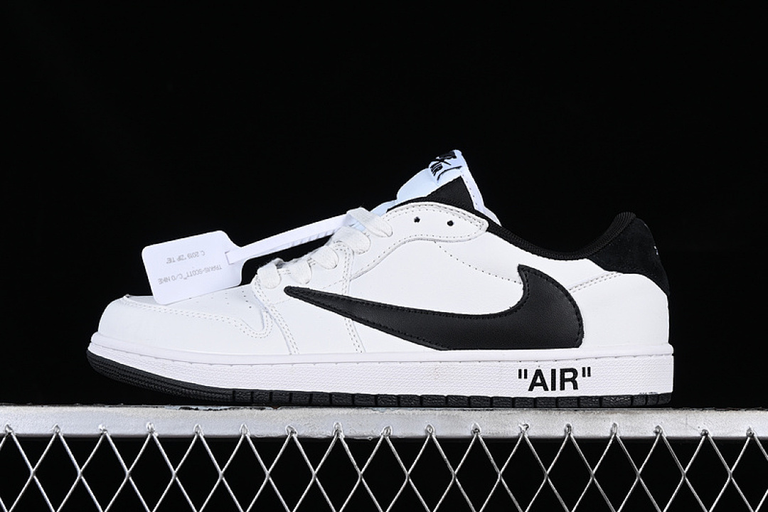 Jordan [DH7866-180]-[TRAVIS SCOTT X AIR JORDAN 1 LOW WHITE/BLACK]-[WOMAN:36-39]-[MAN:40-46], photo 1