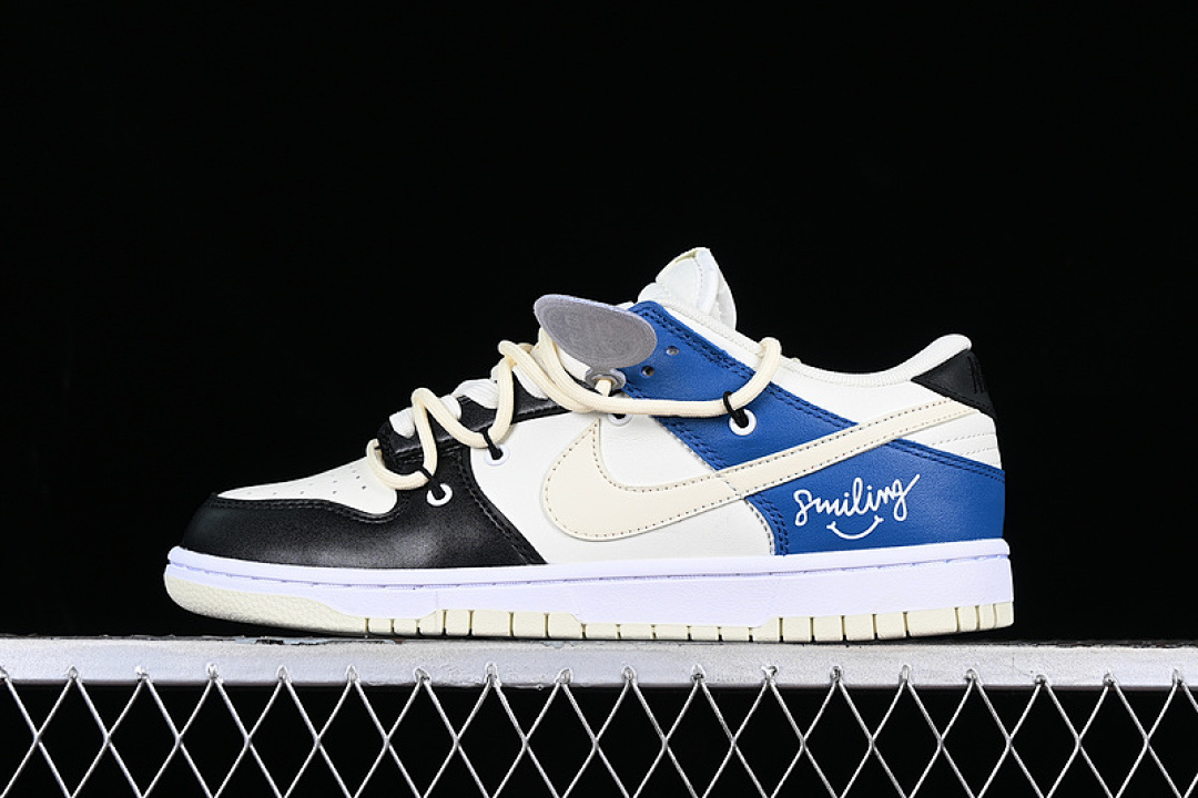 Unbranded [DJ6188-100]-[DUNK LOW SB RETRO VIBE WHITE/BLACK/BLUE]-[WOMAN:36-39]-[MAN:40-46], photo 1