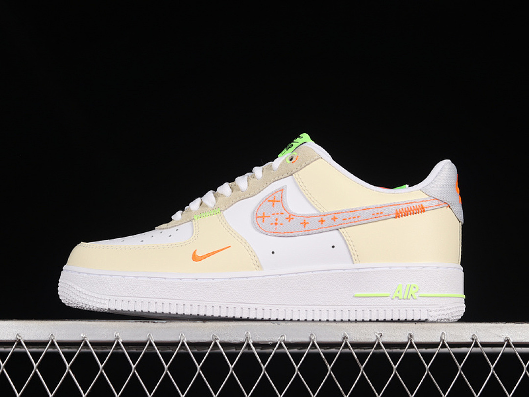 Nike [FB1852-111]-[AIR FORCE 1 LOW 07 BEIGE/WHITE/ORANGE]-[WOMAN:36-39]-[MAN:40-45], photo 1