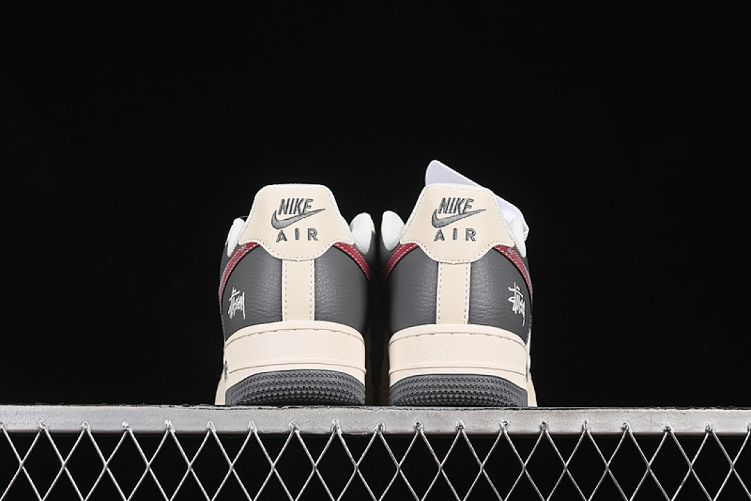 Nike [XS1958-573]-[AIR FORCE 1 07 LOW WHITE/GREY/RED]-[WOMAN:36-39]-[MAN:40-45] - Image 14
