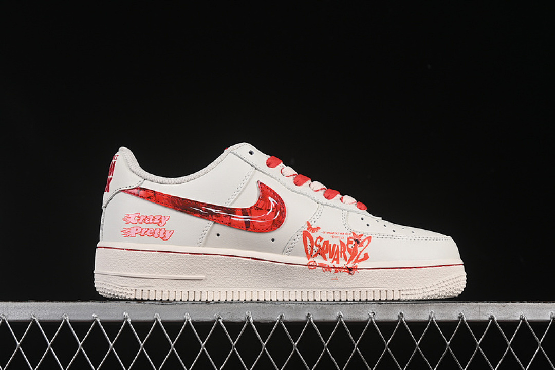 Nike [SD2023-024]-[AIR FORCE 1 07 LOW LOVE BRAIN WHITE/RED]-[WOMAN:36-39]-[MAN:40-45] - Image 16