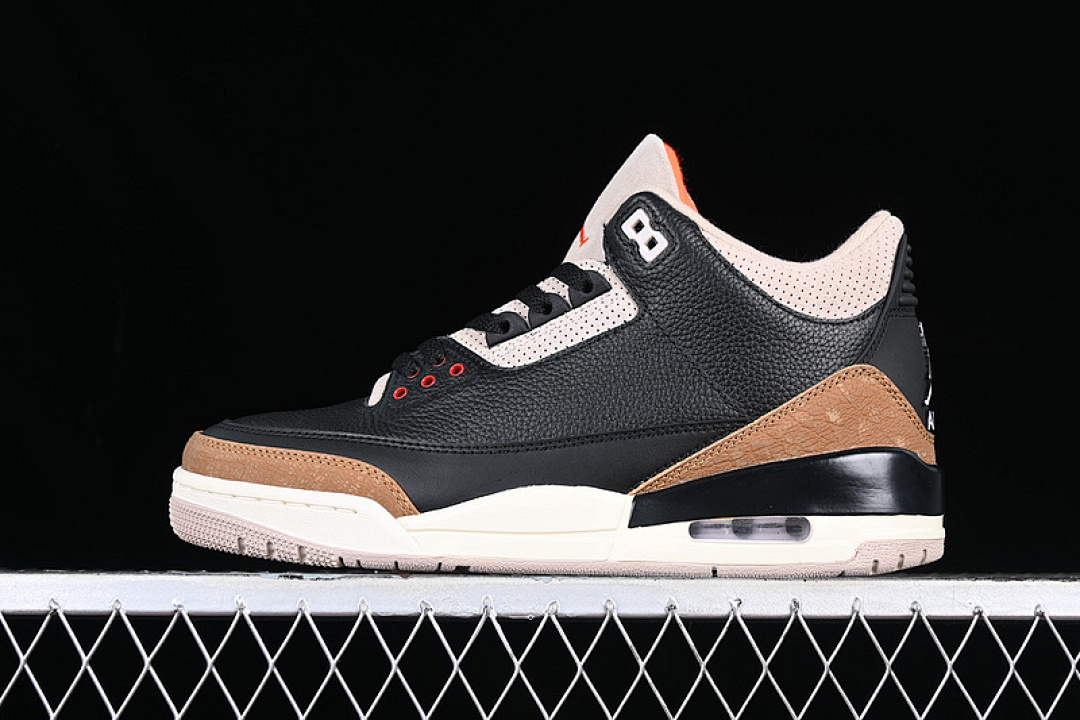 Jordan [CT8532-008]-[AIR JORDAN 3 RETRO DESERT ELEPHANT DENIM BLACK/RUSH ORANGE/FOSSIL STONE], photo 1