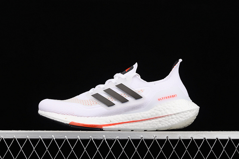 ULTRABOOST 21 SHOES CLOUD WHITE/CORE BLACK/SOLAR RED · S23863, photo 1