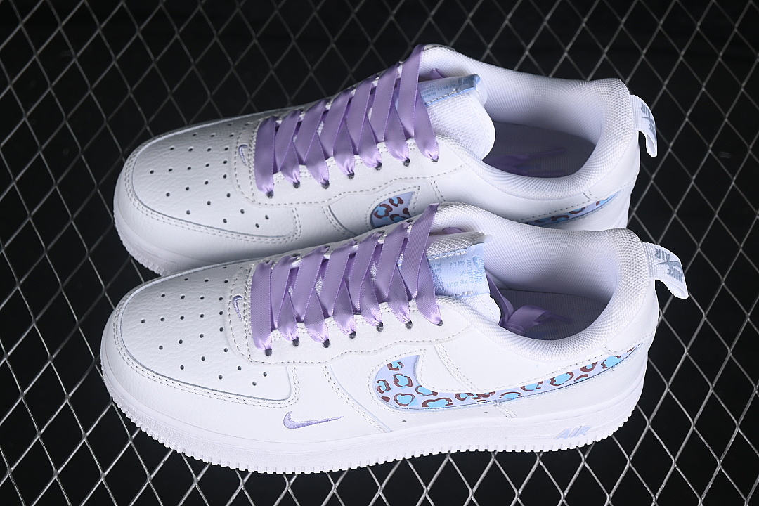 Nike [FB8971-008]-[AIR FORCE 1 07 LOW CASUAL SNEAKERS VIOLET/WHITE]-[WOMAN:36-39]-[MAN:40-45] - Image 10