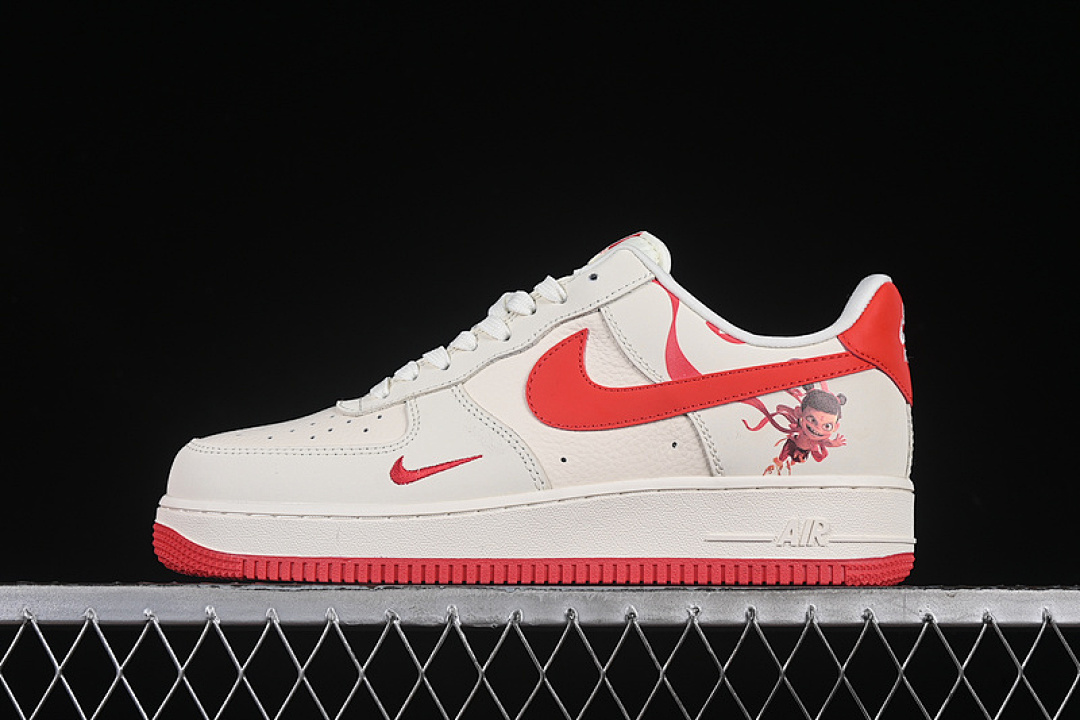 Nike [XZ6188-199]-[AIR FORCE 1 07 LOW RED/WHITE]-[WOMAN:36-39]-[MAN:40-45] - Image 2