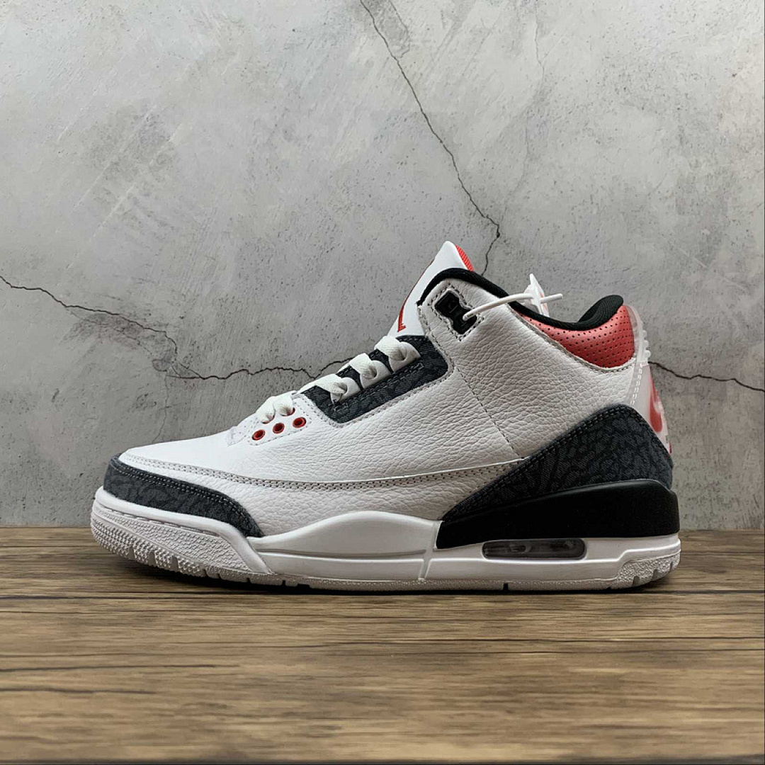 Jordan [CZ6431-100]-[AIR JORDAN 3 RETRO DENIM SE FIRE RED WHITE/FIRE RED/BLACK]-[MAN:40-47.5], photo 1