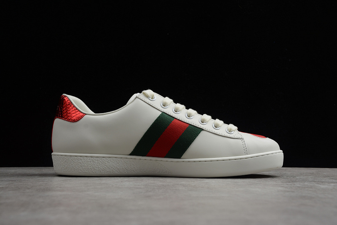Gucci [GU*CCI ACE EMBROIDERED LOW-TOP SNEAKER WHITE/GREEN/RED]-[WOMAN:35-39]-[MAN:40-44] - Image 14