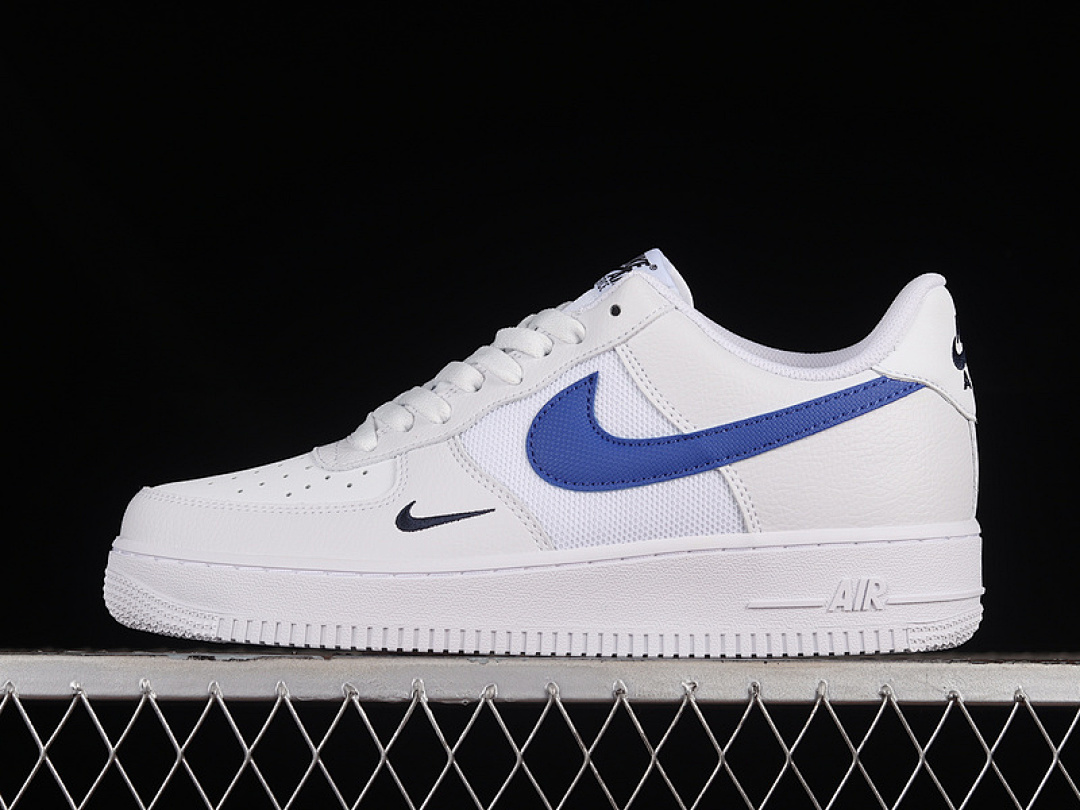 Nike [FN3875-100]-[AIR FORCE 1 07 LOW WHITE/BLUE/BLACK]-[WOMAN:36-39]-[MAN:40-45], photo 1
