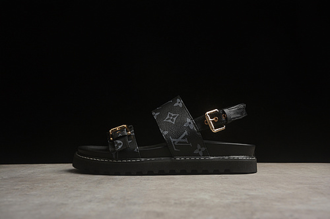 Louis Vuitton Louis Vuitton [ A COLLECTION OF BEACH SANDALS BLACK]-[WOMAN:35-40], photo 1